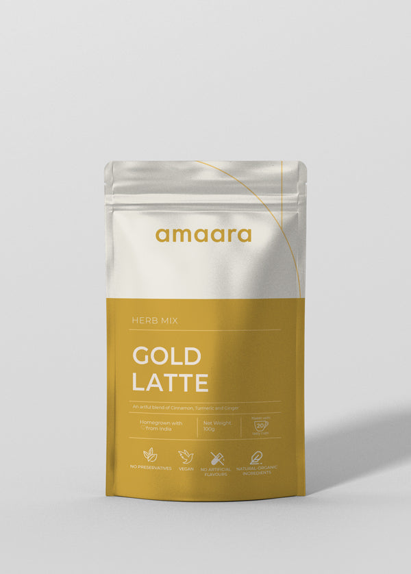 Amaara herbs Gold Latte Herb Mix - 100 gms